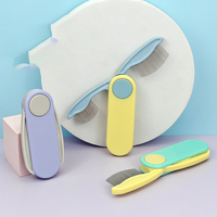 Peigne pliable et portable pour l'élimination des puces et des lentes, pour le toilettage et le nettoyage des poils des chats et des chiens