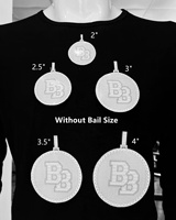 Pendentif Personnalisé de Luxe en Argent Fin 925, avec Logo Cercle 3D, Charms Moissanite et Diamant, Bijoux Hip Hop pour Hommes Rappeurs