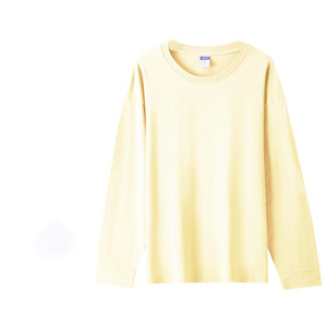 Mùa Đông 260gsm Quá Khép 100% Cotton Unisex Chống-Biến Dạng Gân Còng Chống-Phai Phai Dài Tay Áo Ngoài Trời <span class=keywords><strong>T</strong></span> Áo Sơ Mi Nhà Sản Xuấ<span class=keywords><strong>t</strong></span> - Product Image 5