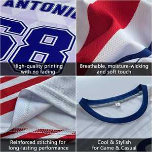 Maillot de football personnalisable, maillot de football à rayures, uniforme de football, maillots de football en gros, maillot de football uni - F00 - Product Image 5