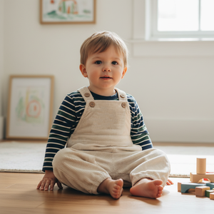 ชุดรอมเปอร์ผ้าคอตตอนเนื้อนุ่มลายวอลล์แบบลำลองขายดีสำหรับเด็กทารก - Product Image 1