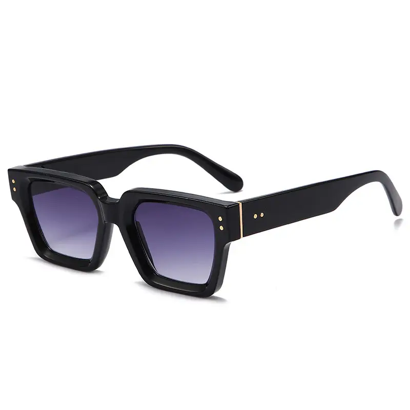 Gafas de sol cuadradas Retro 2023, maquillaje Natural negro, gafas de sol con protección UV a la moda