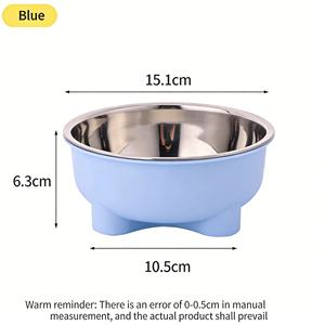 Bol d'alimentation pour <span class=keywords><strong>chien</strong></span> et chat en acier inoxydable de qualité alimentaire, base antidérapante, grande capacité, bol intérieur profond, facile à nettoyer, durable pour les animaux de compagnie - Product Image 2