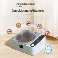 Bol intelligent automatique pour chat et chien avec capteur de mouvement, couvercle activé par capteur, en acier inoxydable 304, surélevé, étanche, avec écran LCD et batterie rechargeable