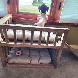 Hundebett-Plattform Holz-Haustiermöbel Haustierbett Hundemöbel Erhöhtes Hundebett - Product Image 5