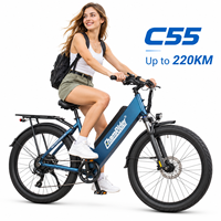 Sepeda Listrik Chamrider 26x3.0 Ban Anti Bocor 48V 55Ah 80Nm Torsi Rem Cakram Hidrolik Pengiriman Barang Ebike C 55