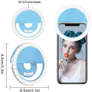 Neue upgrade Heiße Verkäufe mini tragbare handy <span class=keywords><strong>clip</strong></span> auf Selfie füllen licht runde ring licht led lampe für fotografie - Product Image 4