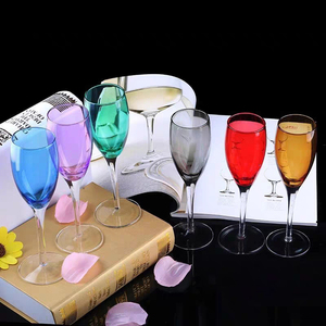 Verres en plastique bleus personnalisés Flûte Verre à <span class=keywords><strong>champagne</strong></span> élégant pour les mariages et les restaurants - Product Image 5