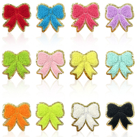 Offre Spéciale personnalisé informatisé Machine broderie auto-adhésif arc patchs pour bricolage Scrapbooking nouveau mignon tissu Logo décoration