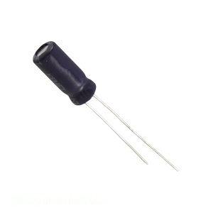 Condensador de Aluminio de 22 uF, 20%, 16V, Radial TH, Canal del Fabricante ESK226M016AC3AA - Product Image 1