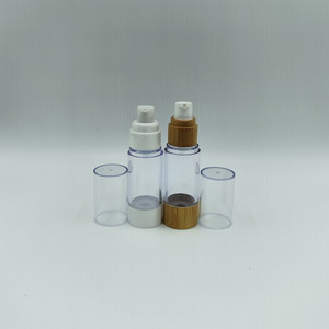 50ml PET trong suốt không khí bơm chai với như/Nhôm cơ thể Bạc kết thúc tùy chỉnh logo bề mặt màn hình in ấn cho nước hoa - Product Image 3