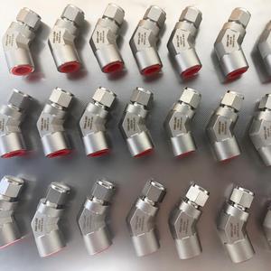 NAI LOK 316 <strong>SS</strong> 45 <strong>Degree</strong> Union Female Elbow 6mm Tube X 1/4 Female NPT Stainless Steel Compression Fitting for Instrumentation - Product Image 3