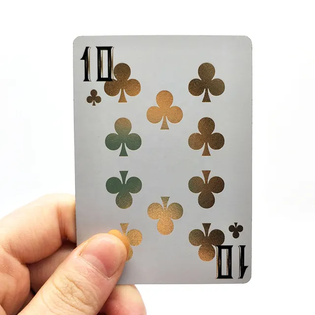 Tarjeta de juego de papel personalizada para adultos, cartas de póker impermeables de plástico OEM, venta al por mayor