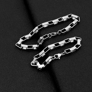 2026 New Simple Popular Design Geometric <b>Chain</b> Bracelet <b>Titanium</b> Steel Silver Plated Unisex's Bracelets Trendy Jewelry Wholesale - Product Image 5