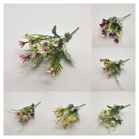 Fleurs artificielles de haute qualité au toucher réel, 32 cm, pour la fête des mères, la Saint-Valentin, les cadeaux de mariage, les bouquets, la décoration d'anniversaire
