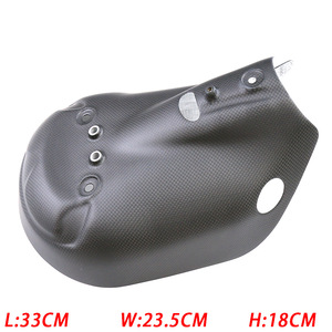 Per DUCATI 1299 959 V2S, copertura modificata per tubo di scarico in fibra di carbonio a secco, isolamento anti-scottatura 2020+ - Product Image 6