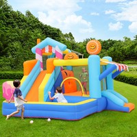 Trampolines gonflables personnalisées pour enfants, aires de jeux extérieures, châteaux gonflables, châteaux familiaux, toboggans et piscines à balles