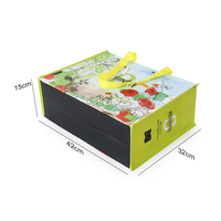Sac en tissu polyester durable avec logo personnalisé, écologique, recyclé, réutilisable, en PET non tissé, avec poignée en sangle PP et bandoulière