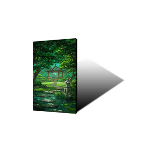 Cuadro Decorativo de Gazebo en el Bosque, Impresión de Alta Definición, Pintura de Paisaje en Lienzo con Marco Interior para Decoración del Hogar - Product Image 5