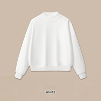 Sweat-shirt en molleton rose à col montant pour femme, avec logo personnalisé, style streetwear Y2K, coupe ample, épais et chaud, vente en gros d'usine