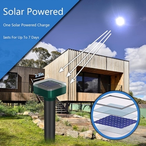 6 gói siêu âm Chuột Repeller động vật tiết kiệm năng lượng không thấm nước năng lượng mặt trời không thấm nước động vật nốt ruồi Vole năng lượng mặt trời Repeller cho lĩnh vực sân - Product Image 5