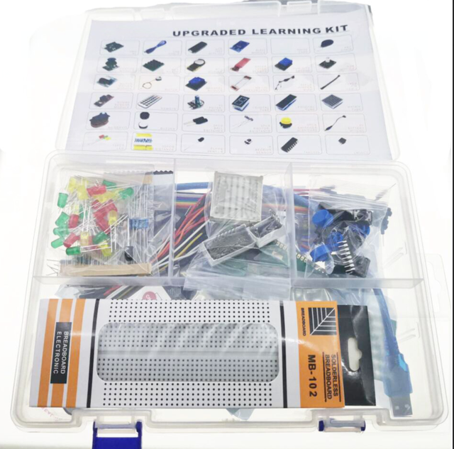 New HC06 Electronic Learning Board Kit Improved Version Project Starter Kit for Arduinos for Unos R3 DHT11 OLED LCD