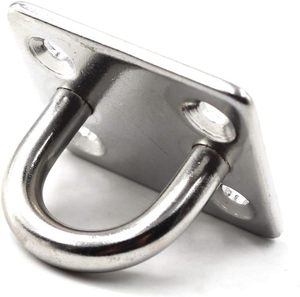 Ağır 1/4 "6mm 304 cilalı paslanmaz çelik kare tavan duvar montaj kanca Yoga için salıncaklar tekne arma deniz güverte - Product Image 3