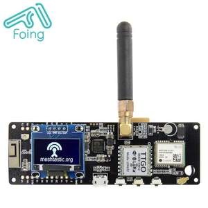 433/868/915/923Mhz TTGO Poutre en T V1.1 <span class=keywords><strong>ESP32</strong></span> WiFi pour BLE LoRa Wifi <span class=keywords><strong>GPS</strong></span> <span class=keywords><strong>NEO</strong></span>-<span class=keywords><strong>6M</strong></span> avec 18650 Porte-piles Avec OLED - Product Image 1