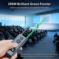 Presentador Inalámbrico con 4 Modos de Control, Teclas Personalizables, Pantalla LCD, 433MHz, Control Remoto para Presentaciones de PowerPoint y Keynote