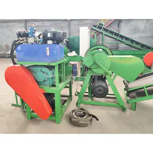 Automatic Waste Tire Recycling Machine Tire Wall Circular Cutter Both Sides Old Tire Block Cutting Machine