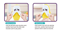 2022 Tik Tok Offre Spéciale jouets musicaux jouet à Induction Beat Piano Fruit peluche poupée électrique jouet en peluche