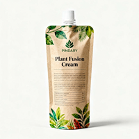 Pochette étanche à l'humidité pour cosmétiques personnalisés sac debout en plastique refermable et étanche OEM mini échantillon de lotion pour masque facial