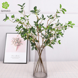 Hojas Artificiales de Banyan Qihao, Paquete de Varias Piezas, Alta Simulación, para Decoración del Hogar y Hoteles - Product Image 1