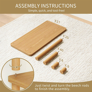 Estantería Abierta de Bambú Natural de 3 Columnas, Estantería Escalonada Multi-Nivel Independiente para Sala de Estar, <span class=keywords><strong>Dormitorio</strong></span> y Oficina, Almacenamiento y Exhibición - Product Image 6