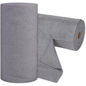 Rollo de Toallas de Microfibra Desechables Antibacterianas, Cuadradas, Lisas, de Alta Calidad, Suaves y Gruesas, para Cocina, Absorbentes, 20/30/50/75 Piezas - Product Image 1