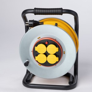 أفضل خيار: بكرة كابل كهربائي معدنية فرنسية 40م 50م مع 4 مخارج مضادة للالتواء للتخييم - Product Image 2