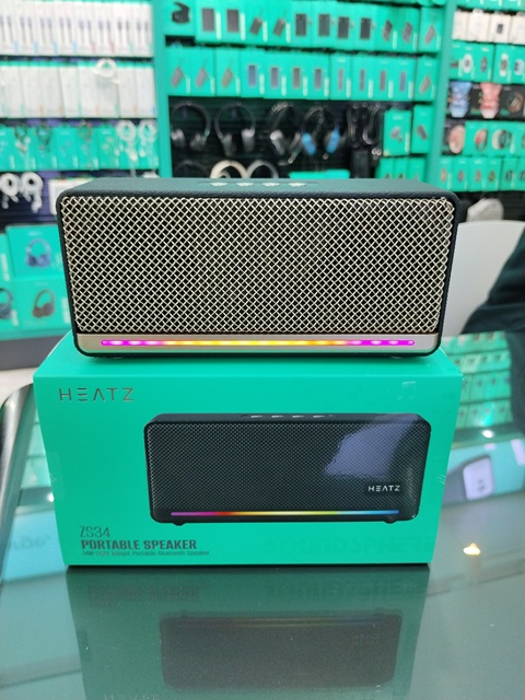 Portable Wireless Speaker 14W Battery Power Metal Soundbar with RGB LED Lighting