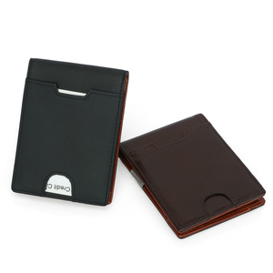 <span class=keywords><strong>Portafoglio</strong></span> nero <span class=keywords><strong>uomo</strong></span> <span class=keywords><strong>in</strong></span> <span class=keywords><strong>pelle</strong></span> Bifold con fermasoldi ID porta carta di credito e <span class=keywords><strong>portafoglio</strong></span> Billfold - Product Image 3