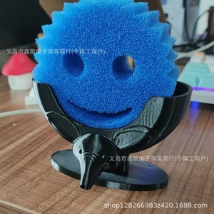Soporte de Esponja de Plástico Ghostface, Decoración Creativa 3D con Diseño de Cara de Fantasma de Halloween, Organizador de Herramientas Impreso en 3D - Product Image 6