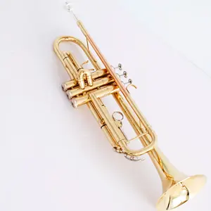 Hoge Kwaliteit Messing Lak Goud Trompet Instrument