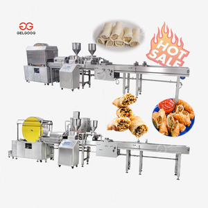 Ligne de production automatique de rouleaux de printemps pour la fabrication de rouleaux de printemps Lumpia <span class=keywords><strong>frais</strong></span> - Product Image 6