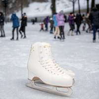 Patins à glace de performance supérieure fabriqués par OEM, 3-4 tours, patins à glace d'hiver, bottes de patinage sur glace pour jeunes/JR/SR HS-C-Star, dessus en cuir de 1,6-1,8 mm, PUC
