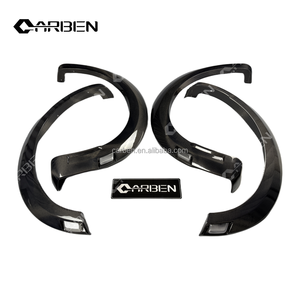 Parafanghi in Fibra di Carbonio Nero per Ford Raptor F150 2021-2025, Kit Carrozzeria per Archi Ruota Anteriori/Posteriori, Adattamento 100% Garantito - Product Image 1