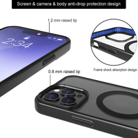 Accessoires de téléphone de haute qualité en gros : Coque magnétique en cristal avec béquille pour iPhone 15 Pro Max, 16, 17 Air, 14, 13, 12, 11