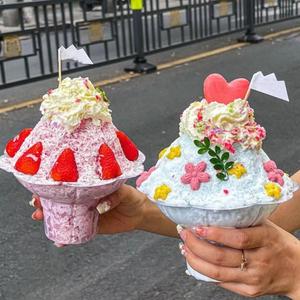 Cấp Thực Phẩm Dùng Một Lần Pet Nhựa 250Ml 450Ml 8Oz Đầy Màu Sắc Tuyết <span class=keywords><strong>Cone</strong></span> Hoa Cạo <span class=keywords><strong>Ice</strong></span> Nhỏ Giọt <span class=keywords><strong>Cone</strong></span> Cup - Product Image 5