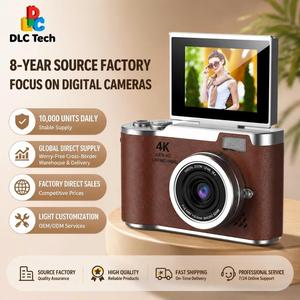 DLC LK007กล้องดิจิตอล4K Ultra HD vlogging พร้อมไฟ LED แบบพลิกหน้าจอสำหรับนักเรียนและผู้สร้างเนื้อหา - Product Image 4