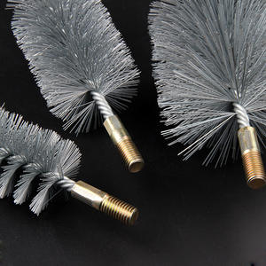 แปรงทำความสะอาดไนลอนอุตสาหกรรมพร้อมด้ามจับสแตนเลสสำหรับขจัดสนิมและคราบสกปรกบนท่อ - Product Image 2