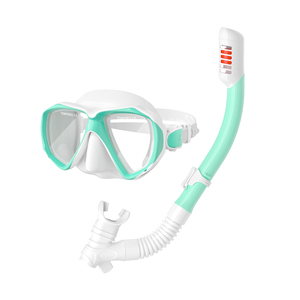 Best Seller Kids Snorkeling Set Colorful Última versión Tubo seco con máscara <span class=keywords><strong>de</strong></span> esnórquel con protección UV para natación y Deportes - Product Image 3