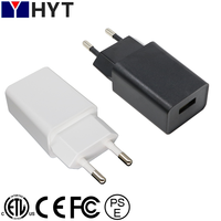 Alimentation USB-A 5V 2A DC avec interrupteur LED, adaptateur multi-prises PC ABS 5-10W pour téléphones mobiles