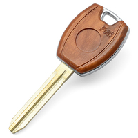 Coque de clé de voiture avec rainure gauche, lame de clé TOY43, boîtier de clé transpondeur, remplacement de clé automobile